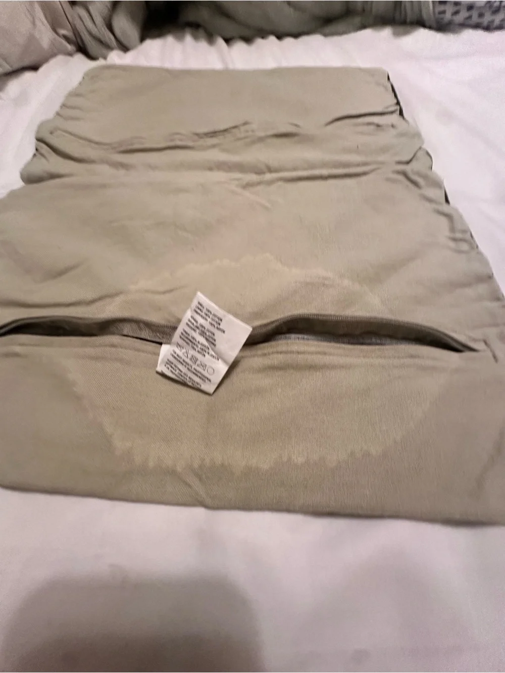 Crate&Barrel Striped pillow covers in Sage Green, Taupe and Orange